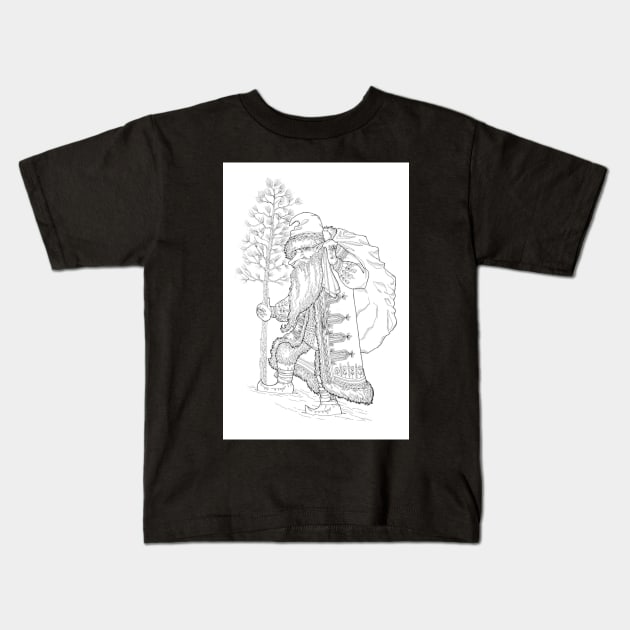 Yule Father Kids T-Shirt by barda